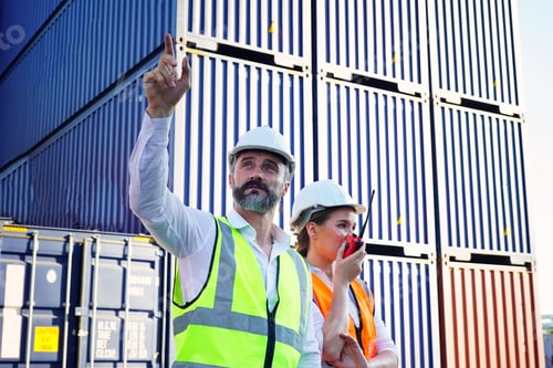 Preview: Foreman or cargo container technician or worker