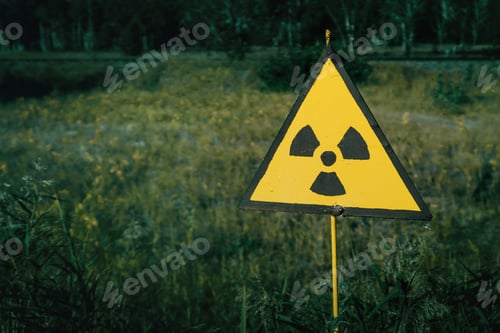 Preview: Radiation Hazard Sign in the Red Forest - Chernobyl Exclusion Zone, Ukraine