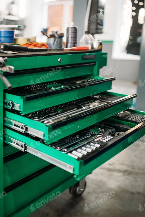 Preview: Car service tool box, professional instrument