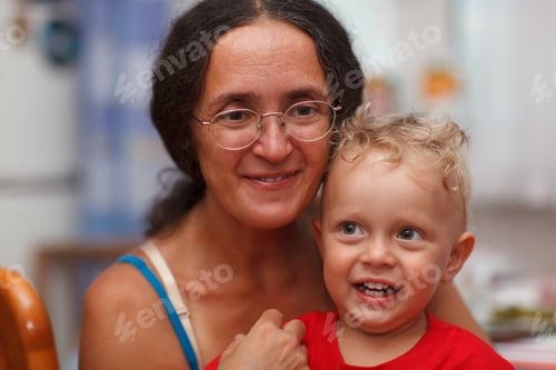 Preview: Forty years old mother with her son