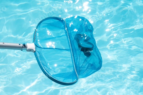 Vista previa: Pool Skimmer limpiando piscina