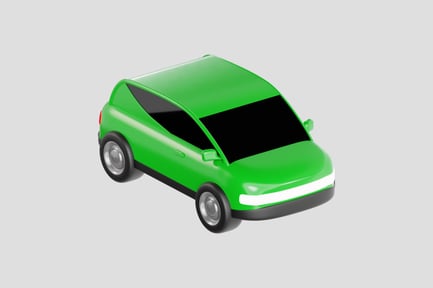 Preview: 3D Green Car