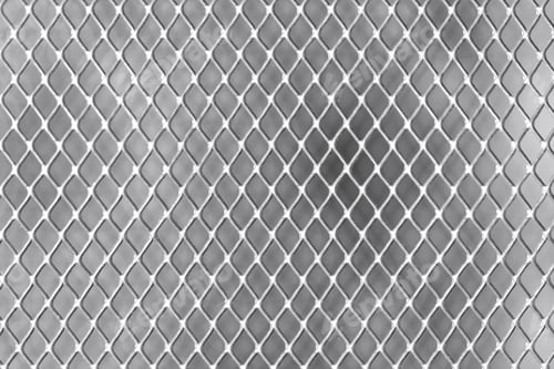 Preview: square grid on white wall metal background close-up