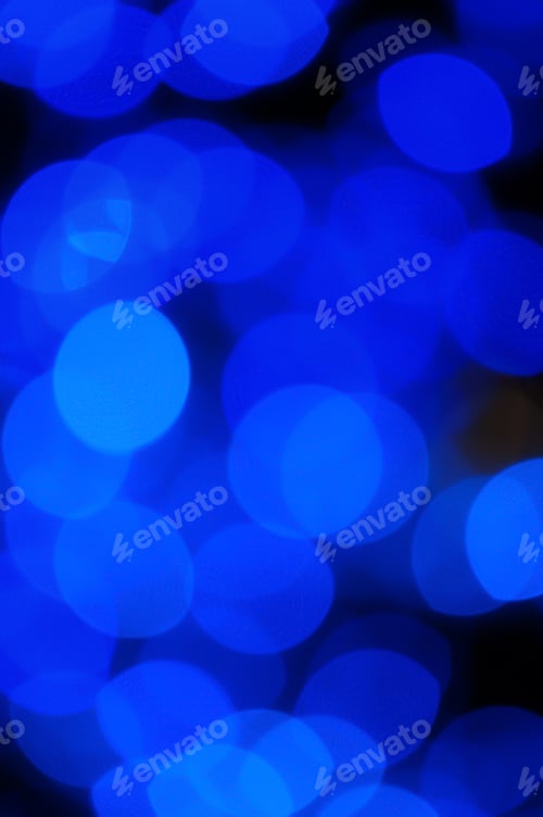 Preview: Blue Bokeh Blur Background