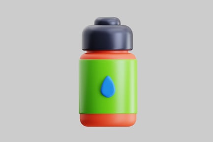 Preview: Sport water bottle cartoon style