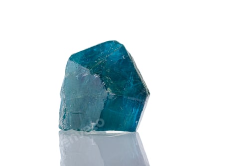 Preview: macro mineral stone Apatite on a white background