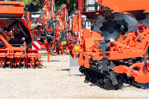 Preview: Agricultural equipment dealership background.