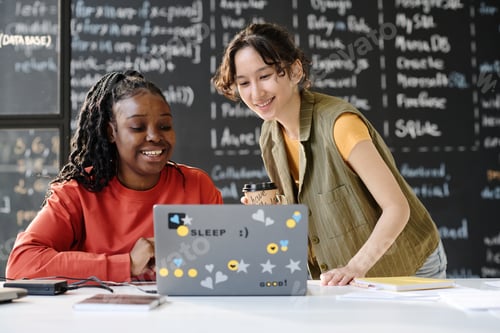 Preview: Tutor using laptop during lesson with student
