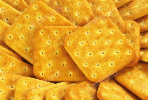 Preview: Crackers background isolated on white
