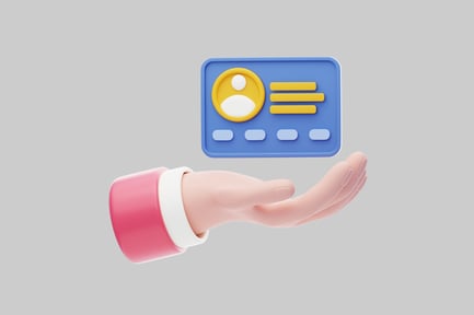 Preview: Hand holding restaurant loyalty card