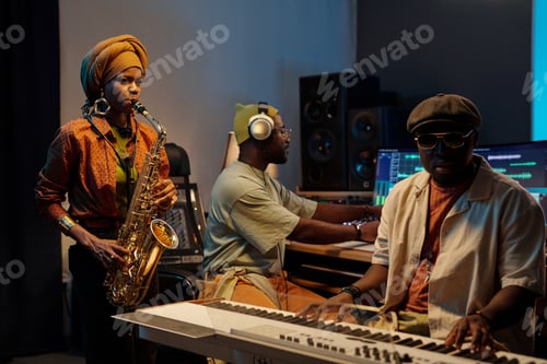 Preview: Creating Music in Recording Studio with Saxophone and Keyboard