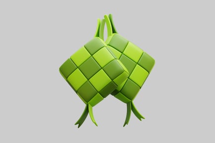 Preview: Ketupat indonesian rice cake diamond