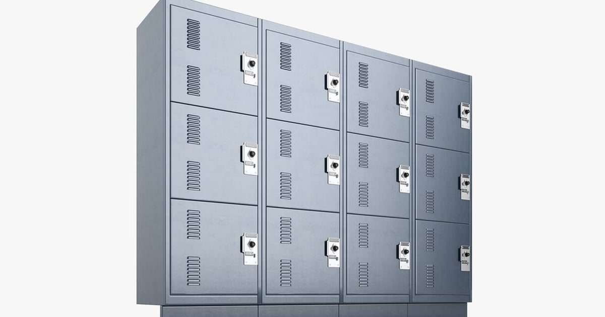 Deployable Security Lockers Array 3D, Incl. case & Locker Room - Envato