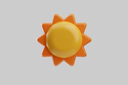 Preview: Cartoon sun with rays