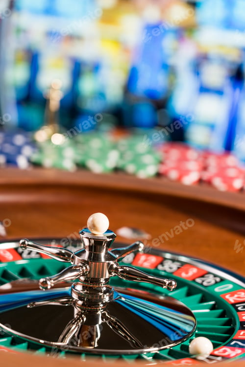Preview: Roulette table close up at the Casino