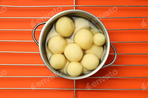 Preview: Concept of cooking with boiled young potatoes