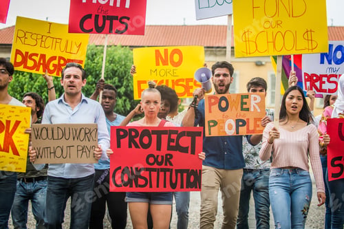 Preview: Activists demonstrating against social issues