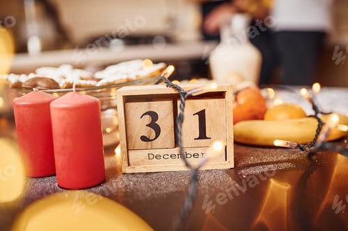 Preview: Close up view of delicious christmas cookies that is on the table