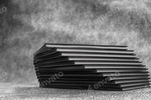 Preview: The photo albums are stacked. concept