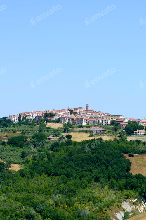 Preview: Landscape in Campobasso province, Molise, Italy. View of Palata