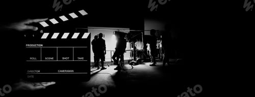 Preview: Movie slate and video production of making of TV commercial movie shoot