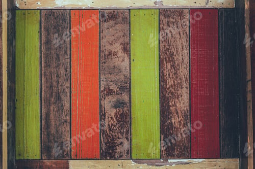 Preview: top view of colorful old wooden planks for background
