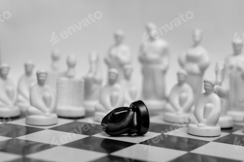 Preview: Ukrainian chess with Gogol's heroes on the board symbolizes battle and war