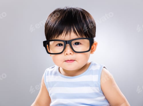 Preview: Baby boy with glasses