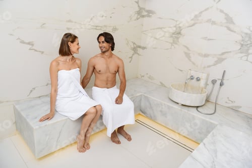 Preview: Couple Enjoying Hot Sauna