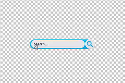 Preview: Search Bar with Cursor 3D Icon