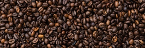 Preview: Macrophotography of roasted coffee beans.
