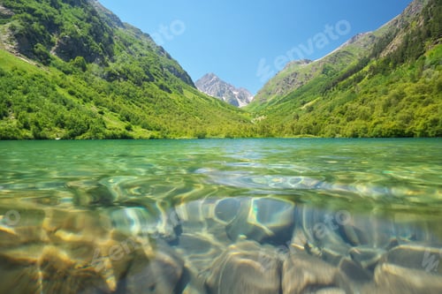 Preview: Beautiful summer landscape of Caucasus mountain.