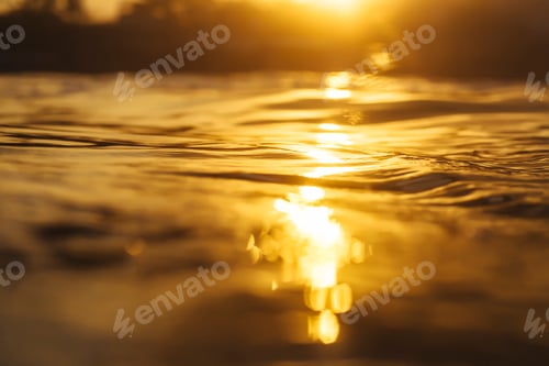 Preview: Ocean water at sunrise time