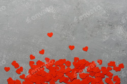 Preview: A lot of small red hearts