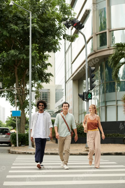 Preview: Young People Crossing Road