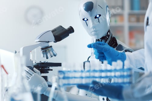 Preview: AI robot working in the lab