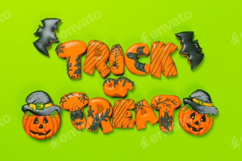 Preview: Halloween concept with cookies