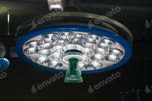 Preview: Bright Operating Room Lights in Hospital Setting