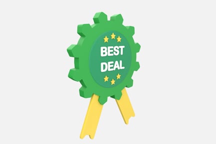 Preview: Best Deal Label 3D Illustration