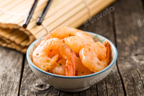 Preview: Tasty marinated shrimps.