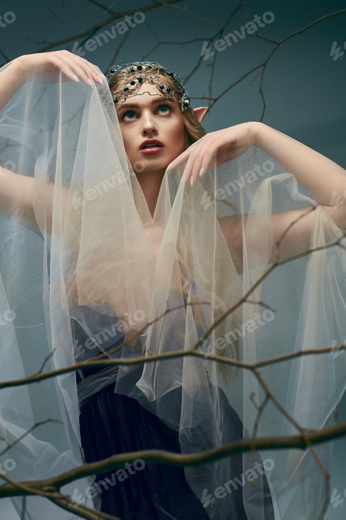 Preview: Enchanted elf princess: veiled beauty