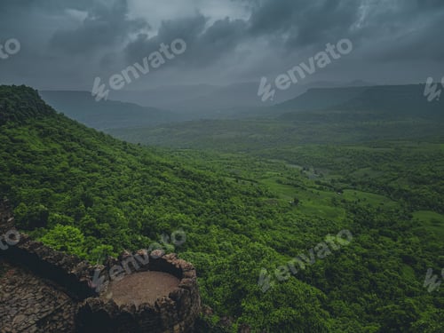 Preview: Beautiful landscape was taken from the top of the hill