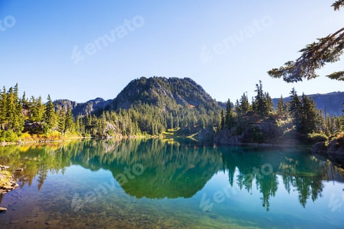 Preview: Mountains lake