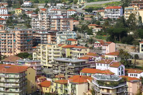 Preview: View of Sanremo (San Remo) on Italian Riviera