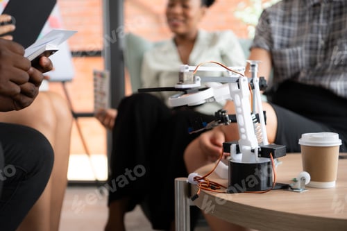 Preview: Group of diverse business people working together in the office,