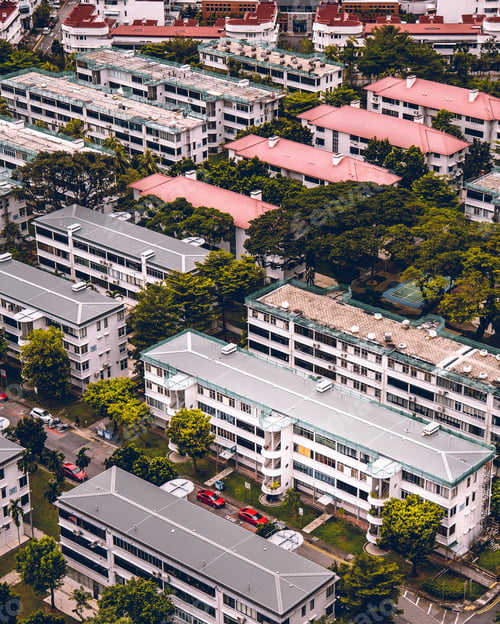 Preview: Top View of Singapore’s Tiong Bahru housing estate.