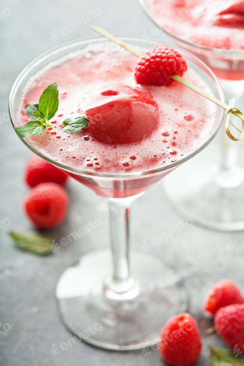 Preview: Raspberry sorbet rose floats