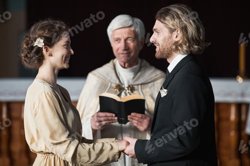 Preview: Wedding of young couple in the church
