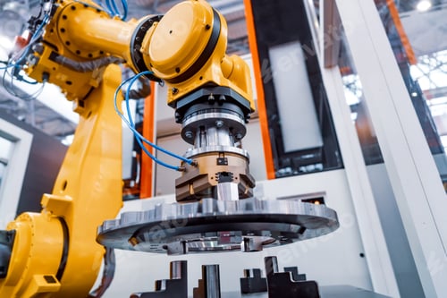 Preview: Robotic Arm modern industrial technology. Automated production c
