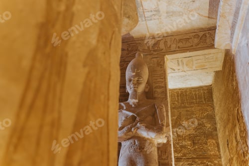 Preview: Majestic statue of ramses ii guarding the temple of abu simbel